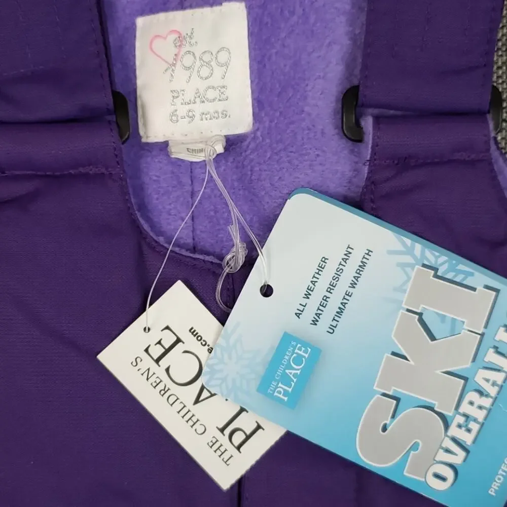 The Children's‎ Place purple ski overalls 6-9 month